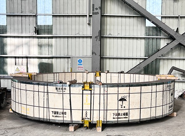 110噸的大輪帶質(zhì)量通過(guò)質(zhì)檢